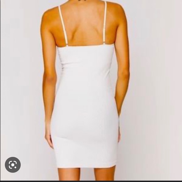 NWT Spiritual Gangster white fitted stretch dress - Picture 9 of 9